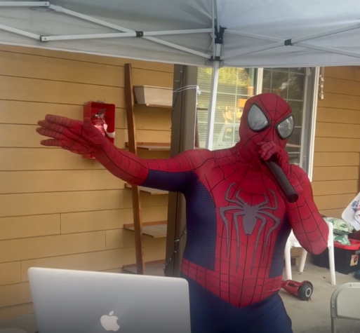 DJ Aqua performing as Spider-Man MC
